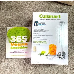 Hand blender & vegan cookbook bundle Cuisinart